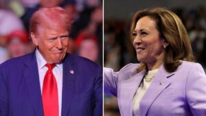 Trump Harris Split