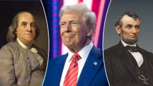 benjamin franklin donald trump abraham lincoln split